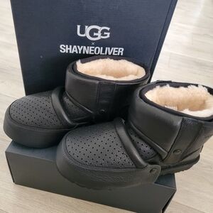 UGG x Shayne Oliver Armourite Sabaton Boots Black sz 8